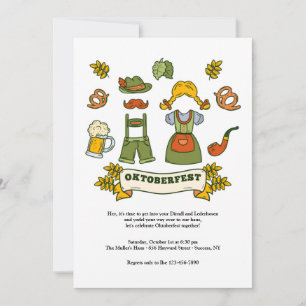 Invitation aux éléments de l'Oktoberfest