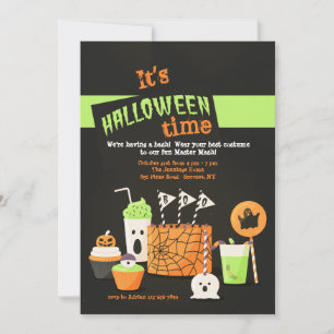 Invitation aux friandises d'Halloween