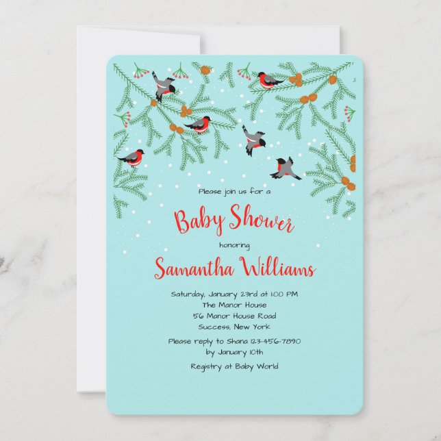 Invitation aux Oiseaux d'Hiver (Devant)