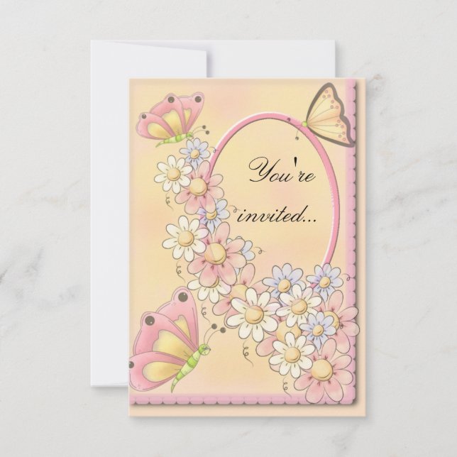 Invitation aux papillons et aux fleurs de marais (Devant)