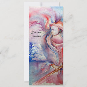 Invitation AVALON 1, rouge grenat