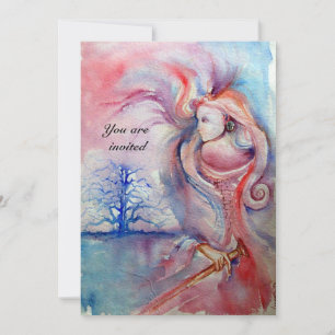 Invitation AVALON 1, rouge grenat