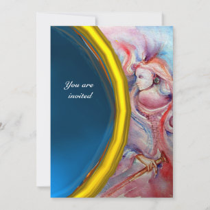 Invitation AVALON, bleu gemme