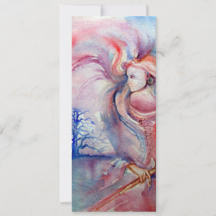 Invitation AVALON, bleu pourpre rose doux