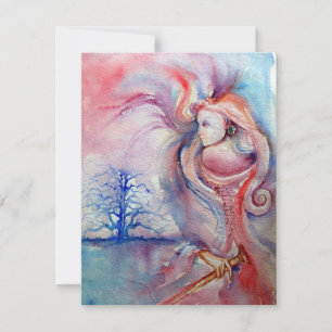 Invitation AVALON, violet bleu violet rose doux