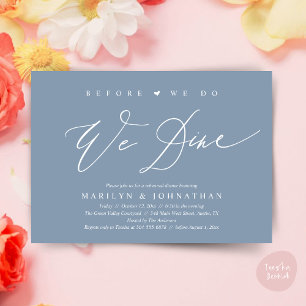 Invitation Avant de dîner, on dîne, Dîner de répétition Maria