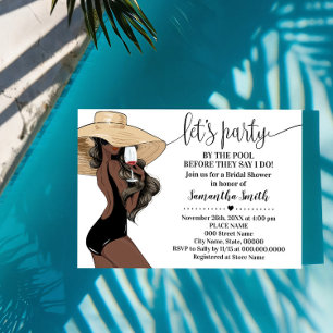 Invitation Avant de faire la fête près de la Fête des mariées