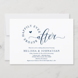 Invitation Avant Heureux Jamais Après Le Dîner De Répétition 