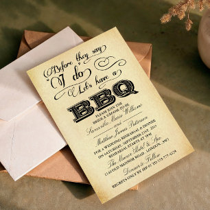 Invitation Avant Qu'Ils Disent Que Je Fais Un BBQ ! - VINTAGE