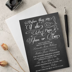 Invitation Avant qu'ils disent que je le fais, levons un verr