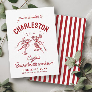 Invitation Avec amour de [votre ville] enterrement de vie de 