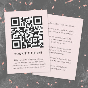 Invitation avec code QR Invitation scannable pol