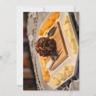 Invitation avec couverture de plateau de fromage