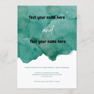 Invitation Avec leur famille et leurs amis