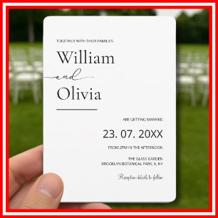 Invitation Avec Leurs Familles Mariage