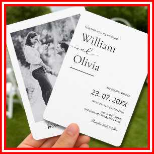 Invitation Avec Leurs Familles Mariage PHOTO