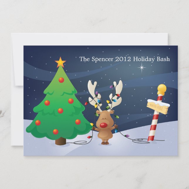 Invitation avec l'invitation de Noël Tree (Devant)