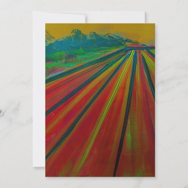Invitation avec œuvre d'art originale d'Alwin Urso (Devant)