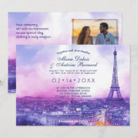 Avec photo à l'arrière Amour Éternel à la Parisien