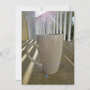 Invitation avec tasse à café