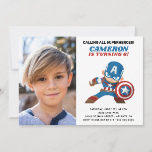 Invitation Avengers   Guri Hiru Captain America Anniversaire