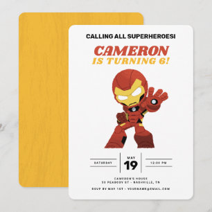 Invitation Avengers   Guri Hiru Iron Man Anniversaire