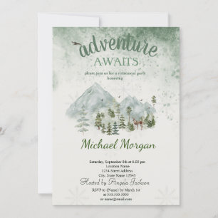 Invitation Aventure Await Pine Tree Forest Retraite verte