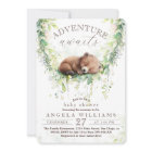 Aventure Await Woodland Ours Baby shower de verdur