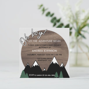 Invitation AVENTURE, BABY SHOWER, BÉBÉ GARÇON, OH GARÇON Invi