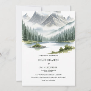 Invitation Aventure Rustique en Perspective Mariage dans un P