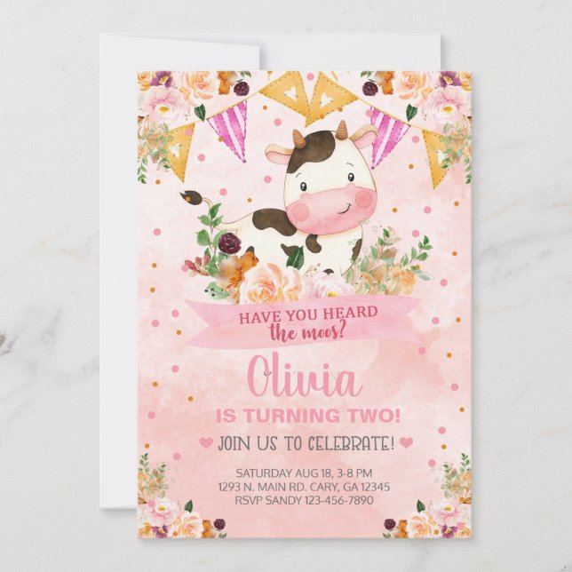 Invitation Avez-vous entendu l'Invitation d'anniversaire de l (Devant)