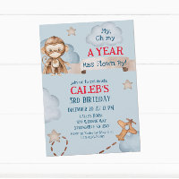 Avion Monkey Pilote Temps Vol Garçons Anniversaire