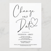 Avis mariage reporté, modifier notre Mariage de da