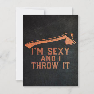 Invitation Ax Throwing Hatchet citations amusantes