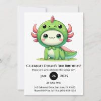 Axolotl Suit Dragon Anniversaire