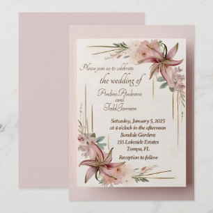 Invitation Aztec Lilly