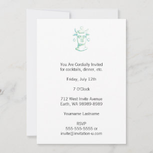 Invitation Baal (style presse-lettres, deux couleurs)