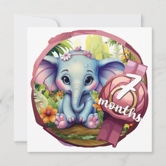 Invitation Baby - 7 months (Devant)
