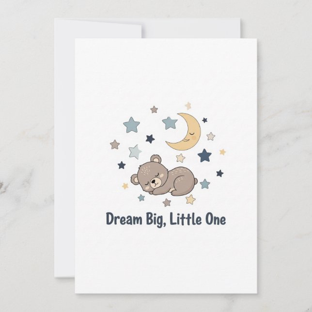 Invitation Baby bear (Devant)