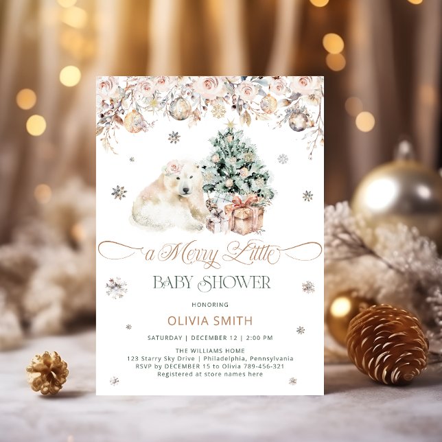 Invitation Baby Bear Un joyeux petit Baby shower de Baby show (Créateur téléchargé)
