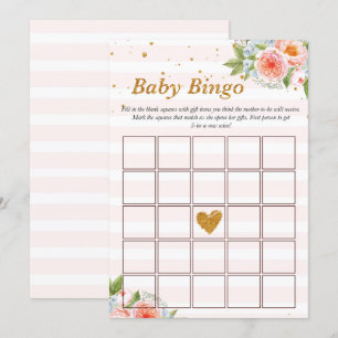 Invitation Baby Bingo Game