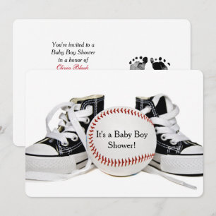 Invitation Baby Boy Baseball Douche