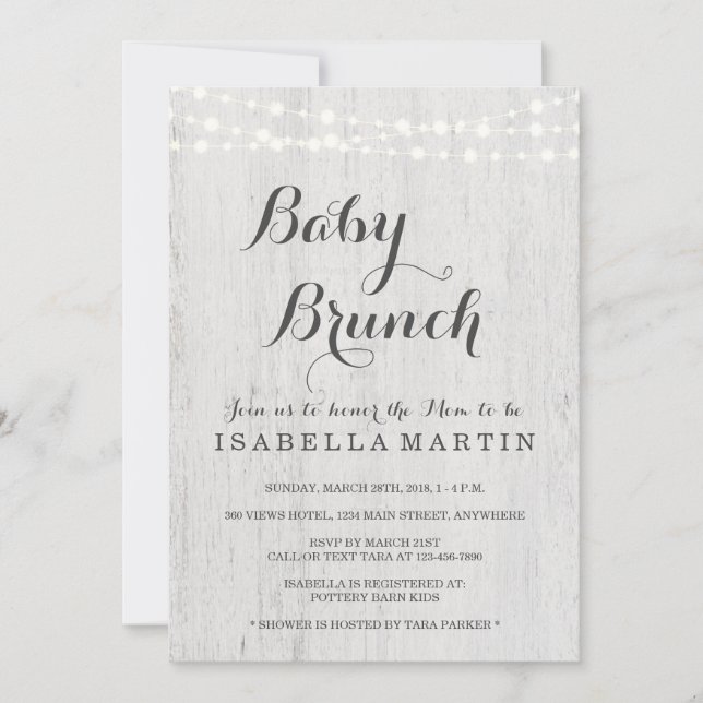 Invitation Baby Brunch (Devant)