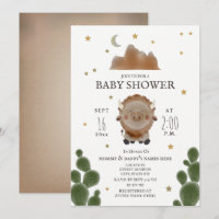 Baby Buffalo Mountain Cactus Stars Baby shower