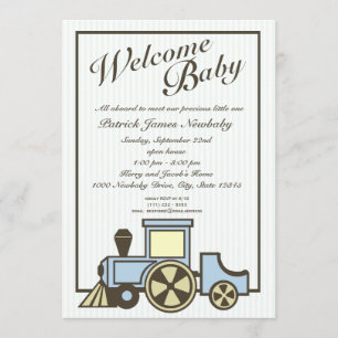 Invitation Baby Choo Choo Train Open House