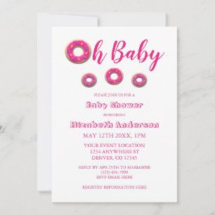 Invitation Baby Donut