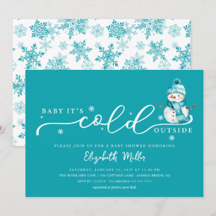 Invitation Baby, il fait froid dehors Baby Shower