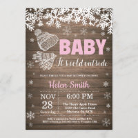 Baby, il fait froid dehors Fête de bébé Fille Hive