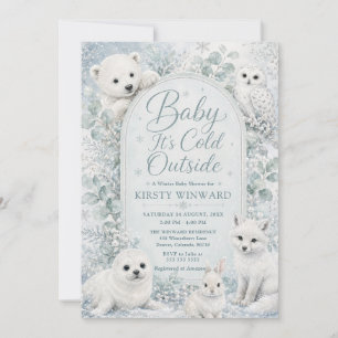 Invitation Baby, il fait froid dehors Shower d'hiver pour béb