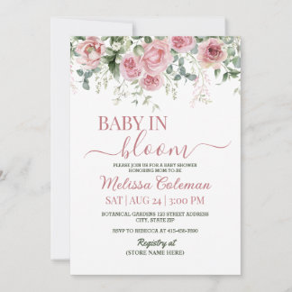 Invitation Baby In Bloom Baby Shower